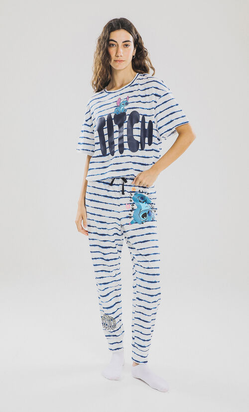 Playera De Pijama Stitch
